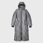 Women's Iridescent Long Puffer Jacket - All In Motion Gray
