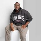 Adult Extended Size Graphic Fleece Hoodie - Original Use Gray