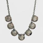 Short Round Beaded Necklace - A New Day Gray/hematite