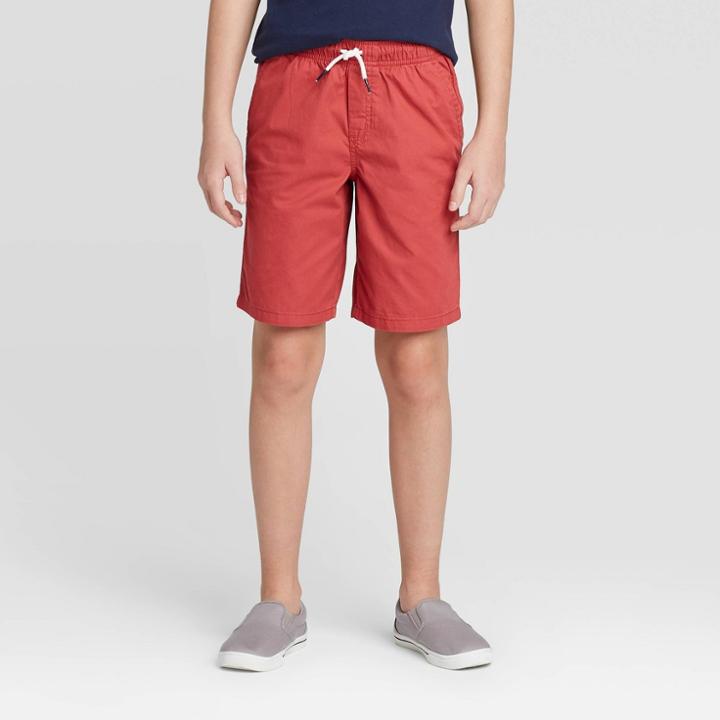 Boys' Pull-on Woven Shorts - Cat & Jack Red