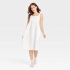 Women's 100% Cotton Nap Dress - Stars Above White