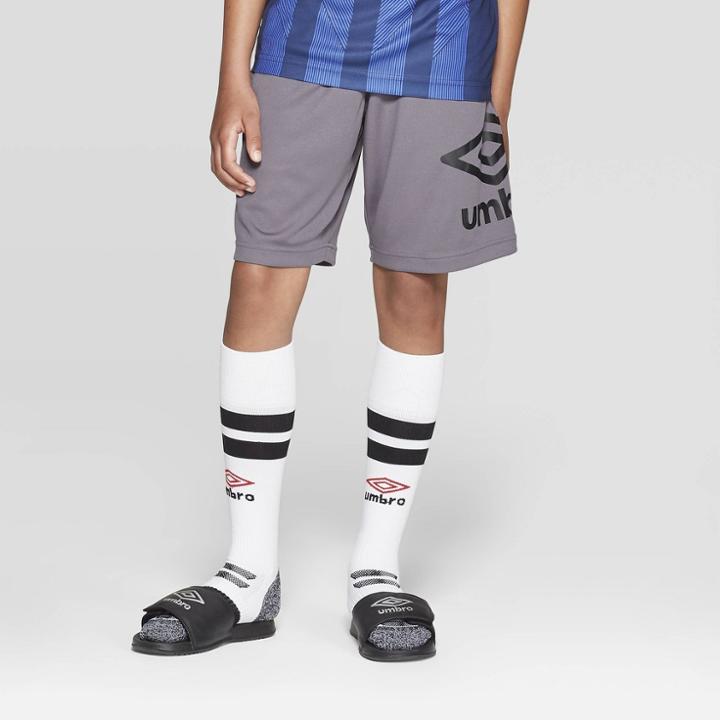 Umbro Boys' Knit Shorts - Industrial Grey