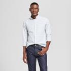 Men's Standard Fit Whittier Oxford Long Sleeve Button-down Shirt - Goodfellow & Co Calm Blue