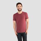 Fruit Of The Loom Select Men's Everlight Short Sleeve T-shirt - Cranberry Tart
