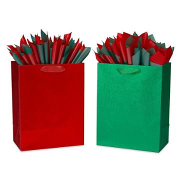 Brushed Metal Bags Green/red - Papyrus,