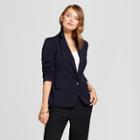 Women's Bi-stretch Twill Blazer - A New Day Federal Blue