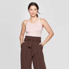 Women's Slim Fit Scoop Neck Tank Top - A New Day Smoked Pink