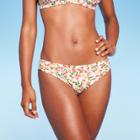 Women's Shirred Side Hipster Bikini Bottom - Shade & Shore Multi Floral Print