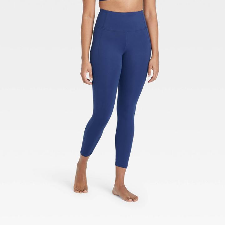 Women's Contour Power Waist High-waisted Leggings 26 - All In Motion Sapphire
