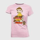 Disney Princess Girls' Disney Beauty And The Beast Belle 'my Weekend Is Booked!' With Mini Pop T-shirt - Pink