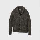 Men's Regular Fit Button-down Shawl Sweater - Goodfellow & Co Black