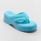 Women's Angela Platform Sandals - Wild Fable Turquoise Blue