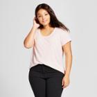 Women's Plus Size Short Sleeve Scoop Neck T-shirt - Ava & Viv