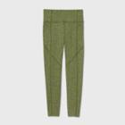 Women's High-waisted Brushed Jersey 7/8 Leggings - Joylab Heather Olive Green S, Grey Green Green