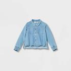 Women's Adaptive Long Sleeve Button-down Denim Shirt - Universal Thread Medium Wash Xxs, Blue