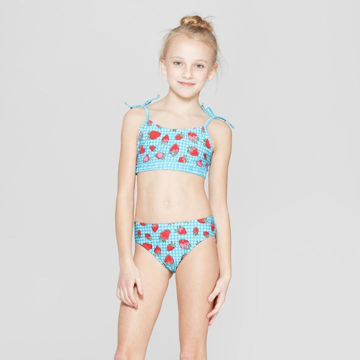 Girls' Picnic At The Park Bikini Set - Cat & Jack Blue