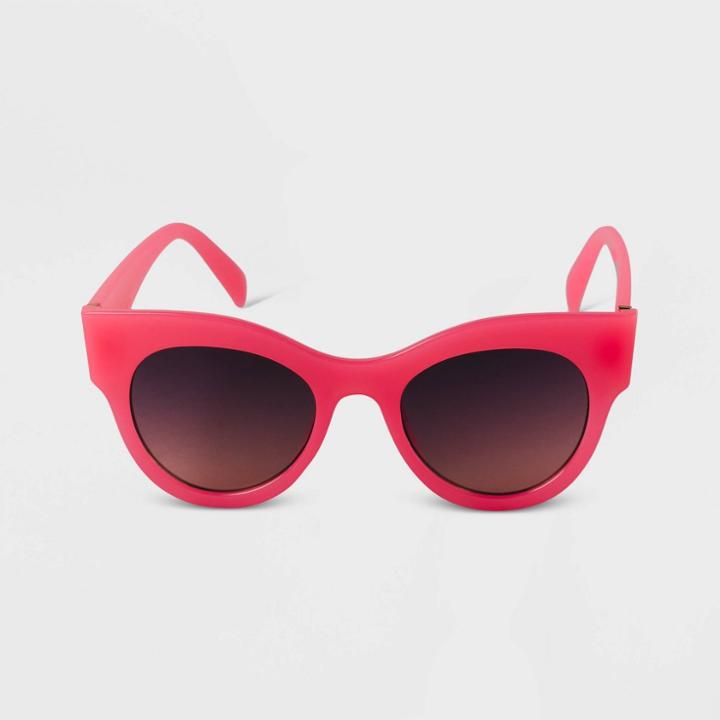 Women's Cat Eye Sunglasses - A New Day Pink