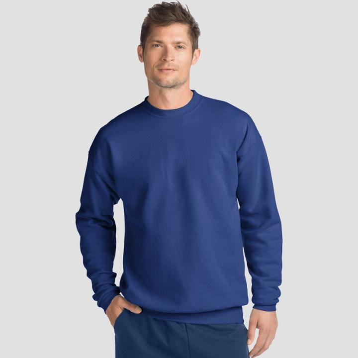 Hanes Men's Ecosmart Fleece Crew Neck Sweatshirt - Royal