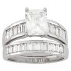 Tiara 5.12 Ct. T.w. Cubic Zirconia 2 Piece Bridal Set Ring In Sterling Silver -