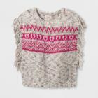 Girls' Fringe Sleeveless Sweater - Cat & Jack Pink