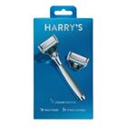 Harry's 5-blade Men's Razor - 1 Razor Handle + 2 Razor Blade Refills - Chrome Edition Handle