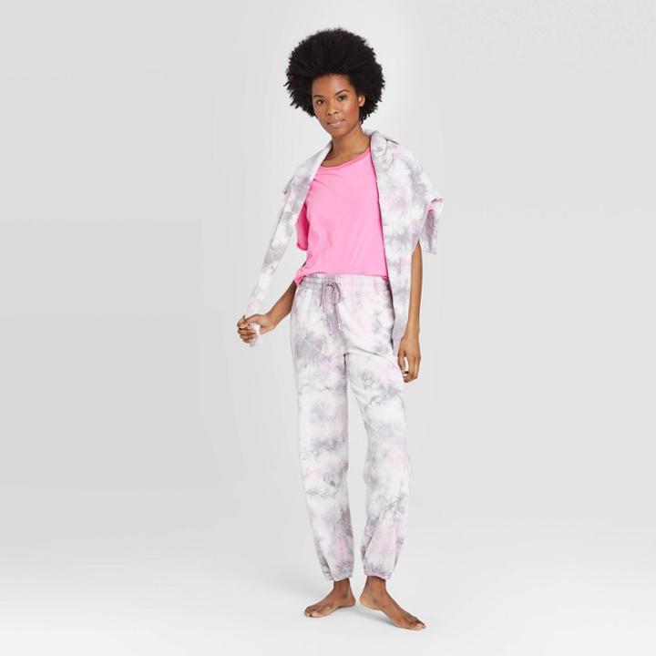Women's Tie-dye Lounge Jogger Pants - Colsie Purple