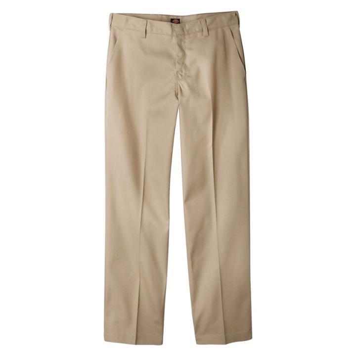Dickies Young Men's Classic Fit Twill Pants - Khaki (green)