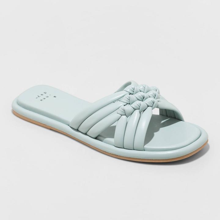 Women's Dulce Padded Knot Slide Sandals - A New Day