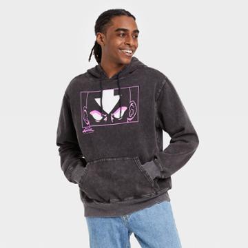 Men's Nickelodeon Avatar: The Last Airbender Neon Short Sleeve Hooded Graphic T-shirt - Black