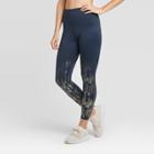 Women's High-waisted 7/8 Shine Leggings - Joylab Blue M, Women's,