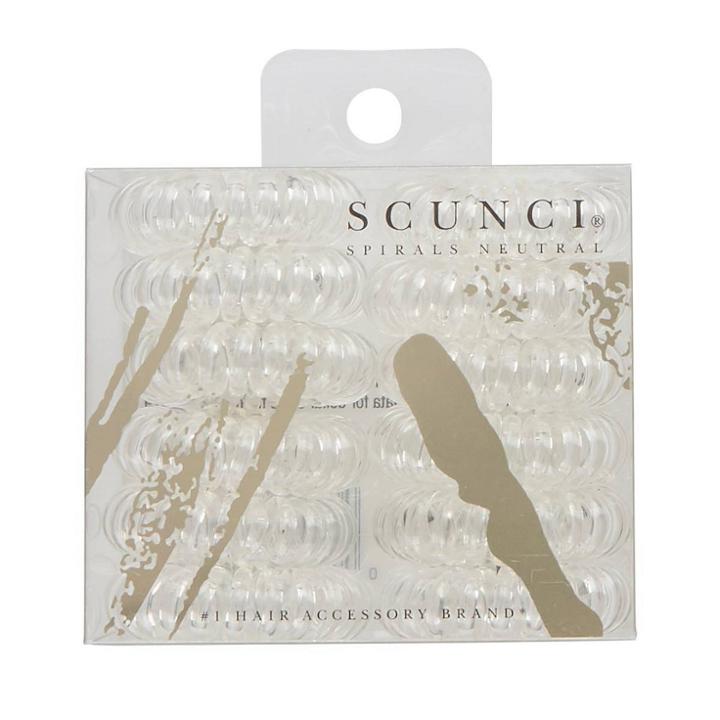 Scunci Small Spirals - Clear