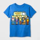 Boys' Scooby-doo 8-bit Short Sleeve T-shirt - Royal Blue