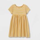 Toddler Girls' Cotton Short Sleeve Dress - Cat & Jack Yellow