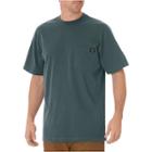Dickies Men's Big & Tall Cotton Heavyweight Short Sleeve Pocket T-shirt- Lincoln Green Xxxl