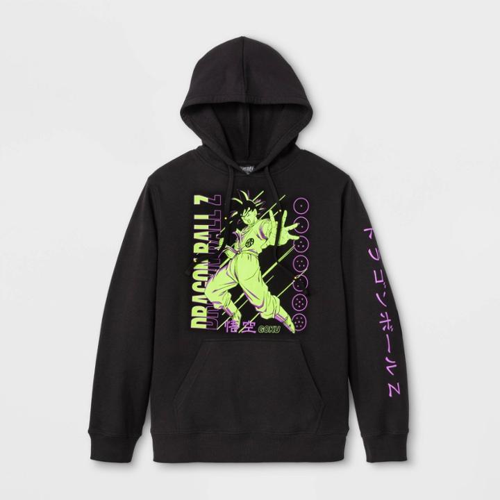 Men's Dragon Ball Z Long Sleeve Graphic Hoodie - Black S, Men's,