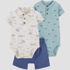 Carter's Just One You Baby Boys' 3pc Scenic Blue Whale Top & Bottom