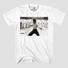 Men's Bruce Lee Beats Everyone Short Sleeve Graphic T-shirt - White S, Men's,