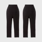 Maternity Capri Leggings 2pk Bundle - Isabel Maternity By Ingrid & Isabel Black
