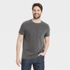 Men's Tall Regular Fit Short Sleeve Crewneck T-shirt - Goodfellow & Co Dark Gray