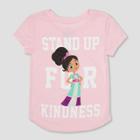Toddler Girls' Nella The Princess Knight Fearless Short Sleeve T-shirt - Light Pink 12