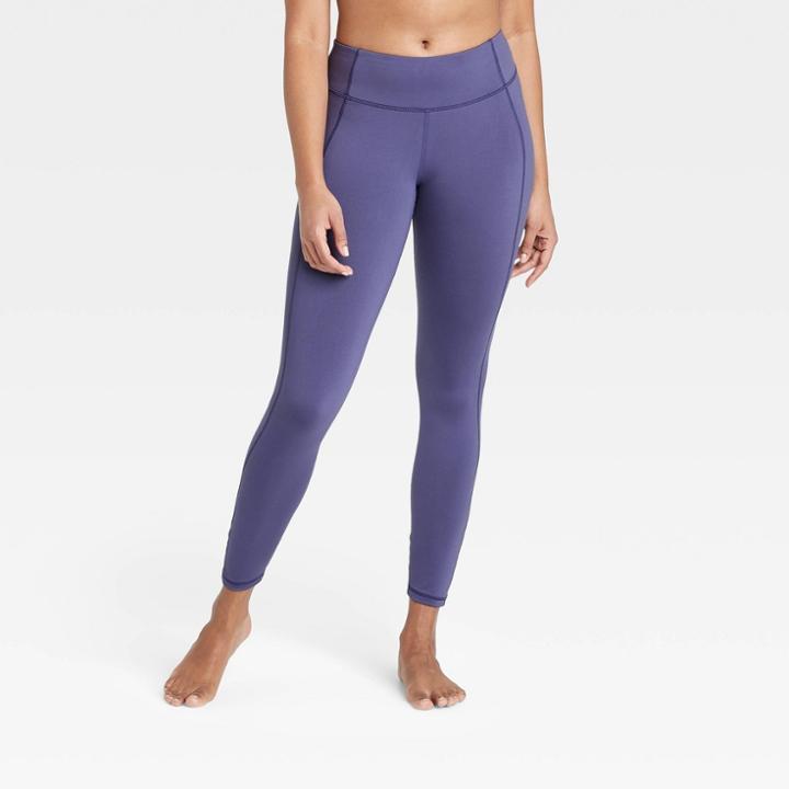 Women's Simplicity Mid-rise Leggings - All In Motion Grape