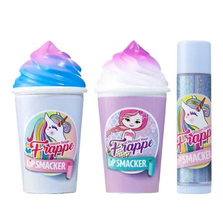Lip Smacker Beverage Frappe Cup + Lb Lip Balm - Unicorn/mermaid