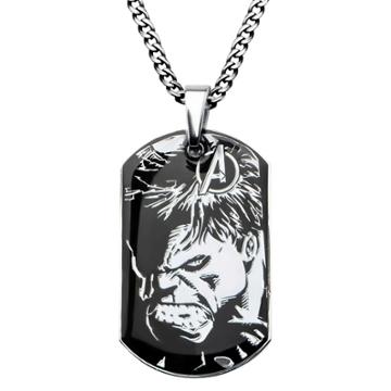 The Hulk Men's Marvel Avengers Hulk Stainless Steel Dog Tag