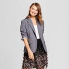 Women's Bi-stretch Twill Blazer - A New Day Heather Gray