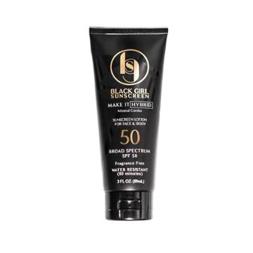 Black Girl Sunscreen Make It Hybrid With Zinc And Lavender Sunscreen - Spf