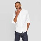 Men's Standard Fit Long Sleeve Whittier Oxford Button-down Shirt - Goodfellow & Co White M, Men's,