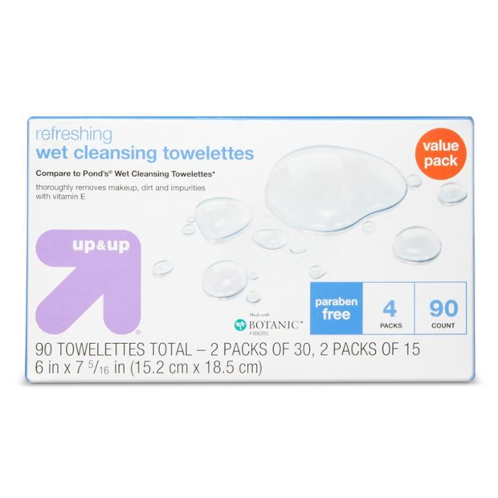 Up & Up Makeup Remover Cleansing Towelettes - 90ct - Up&up (compare To Pond's Wet Cleansing Towelettes)