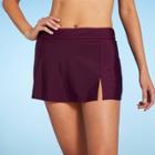Women's Swim Skirt With Tummy Control - Kona Sol Atlantic Burgundy S, Atlantic Red