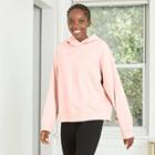 Women's Hooded Fleece Sweatshirt - A New Day Pink
