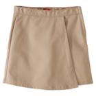 Dickies Little Girls' Faux Wrap Skort - Khaki 5, Girl's, Green